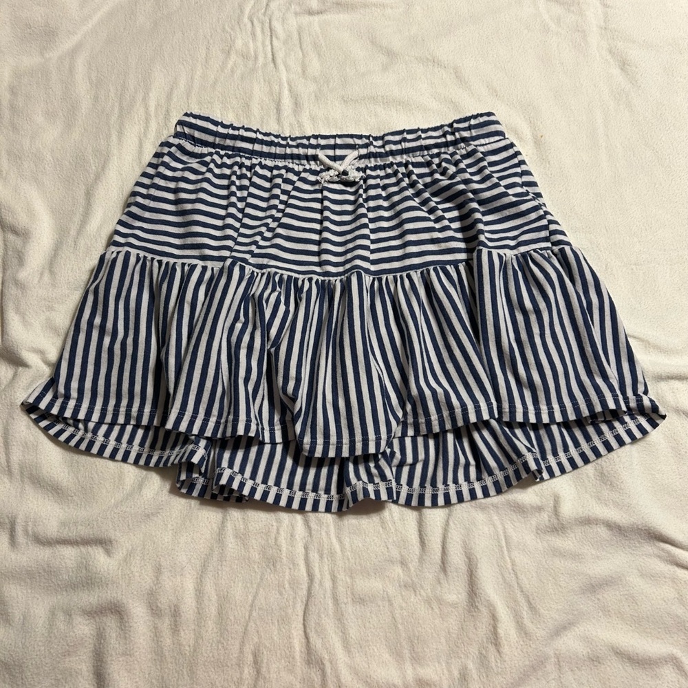 Cat & Jack Navy and White Striped Skirt